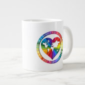 Rainbow Soul Circle Jumbo-Tasse (Vorderseite Rechts)