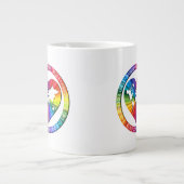 Rainbow Soul Circle Jumbo-Tasse (Vorderseite)
