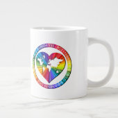 Rainbow Soul Circle Jumbo-Tasse (Rechts)