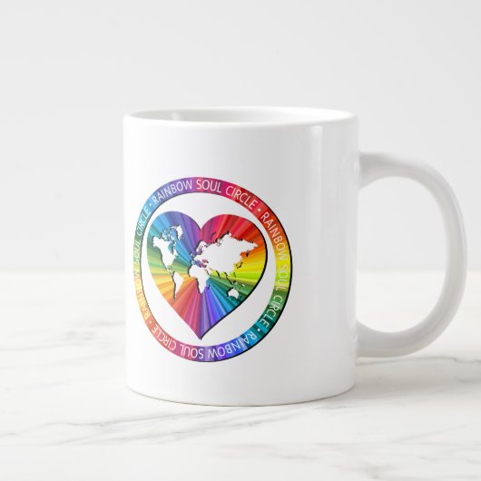 Rainbow Soul Circle Jumbo-Tasse (Rechts)