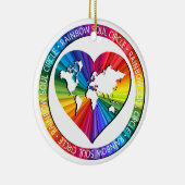 Rainbow Soul Circle Keramik Ornament (Rechts)
