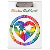 Rainbow Soul Circle Klemmbrett (Vorderseite)