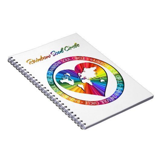 Rainbow Soul Circle Notizblock (Rechte Seite)