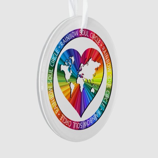 Rainbow Soul Circle Ornament (Vorderseite)