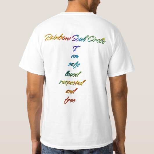 Rainbow Soul Circle T-Shirt (Rückseite)