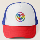Rainbow Soul Circle Truckerkappe (Vorderseite)