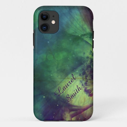 Rainbow Space Blume iPhone 5 Fall *Personalize* Case-Mate iPhone Hülle (Rückseite)