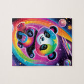 Rainbow Space Panda Puzzle (Horizontal)
