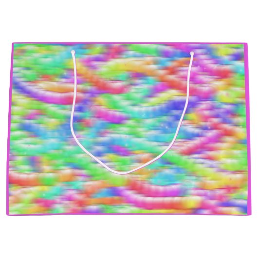 Rainbow sparkle bubbles große geschenktüte (Vorderseite)