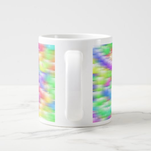 Rainbow sparkle bubbles Jumbo-Tasse (Rückseite)