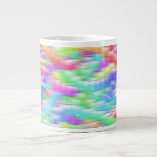 Rainbow sparkle bubbles Jumbo-Tasse (Vorderseite)