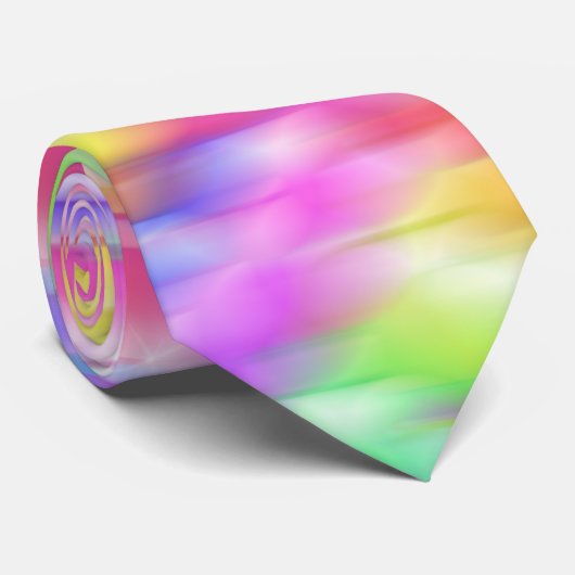 Rainbow sparkle bubbles krawatte (Gerollt)