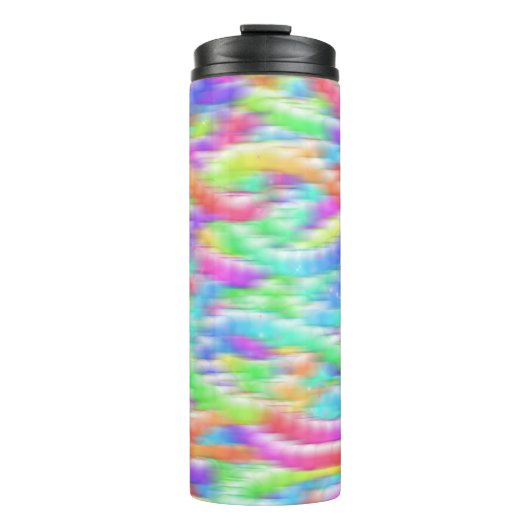 Rainbow sparkle bubbles thermosbecher (Vorderseite)