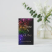 Rainbow Sparkle Business Card 2 Visitenkarte (Stehend Vorderseite)