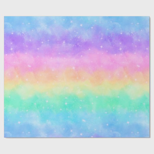 Rainbow Sparkle Geschenkpapier (Flach)