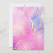 Rainbow Sparkle Glitzer 10. Geburtstagsparty Einladung (Rückseite)