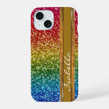 Rainbow Sparkle Glitzer, Personalisiert mit Name
