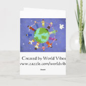 Rainbow Sparkle LGBT Weihnachtskarte Feiertagskarte (Rückseite)