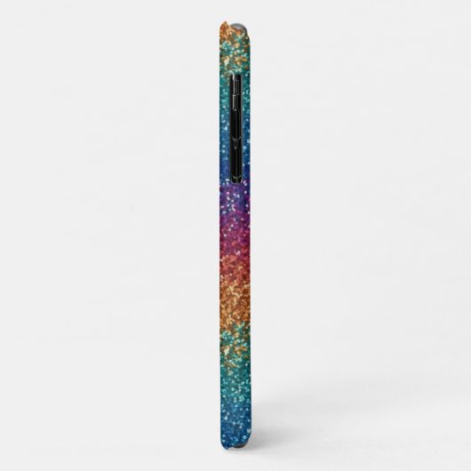 Rainbow Sparkle Metallic Elegant Personalisiert Case-Mate iPhone Hülle (Hinten/Links)