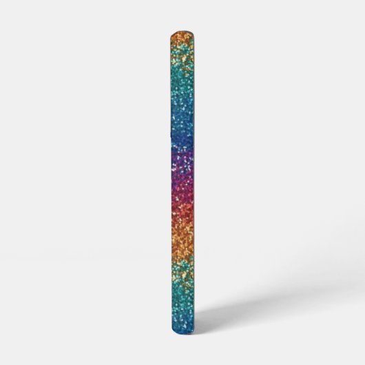Rainbow Sparkle Metallic Elegant Personalisiert Samsung Galaxy Hülle (Linke Seite)