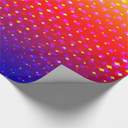 Rainbow Sparkle Muster Geschenkpapier (Ecke)