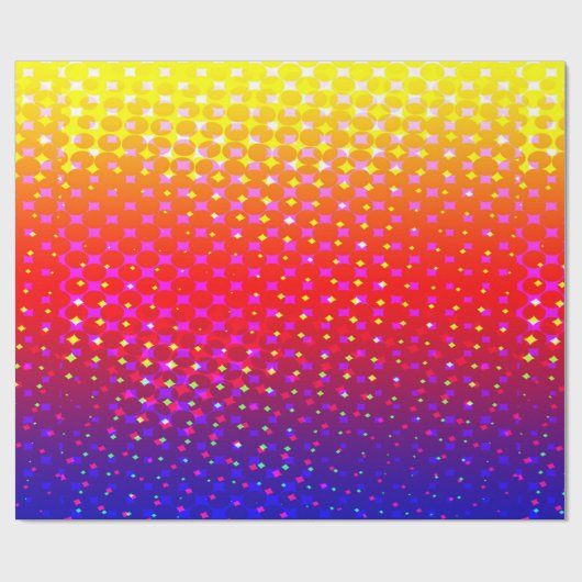 Rainbow Sparkle Muster Geschenkpapier (Flach)