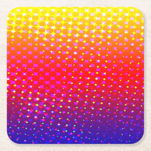 Rainbow Sparkle Muster Rechteckiger Pappuntersetzer (Vorderseite)