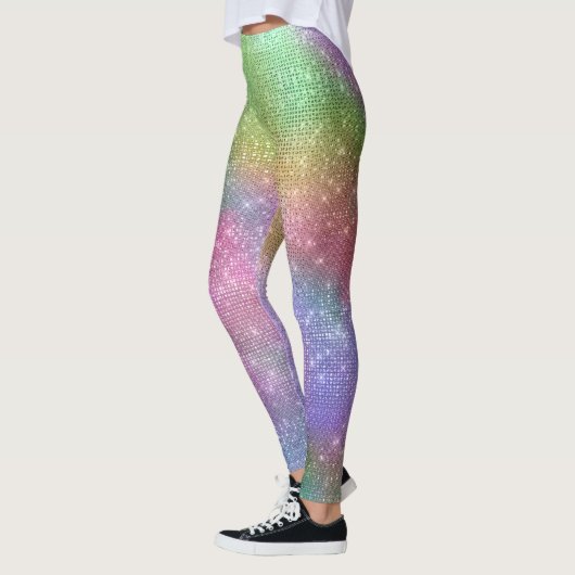 Rainbow Sparkle Personalisiert Leggings (Links)