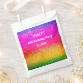 Rainbow Sparkle Pink Yellow Green Fevor Bags Geschenktütchen (Ausgeschnitten)