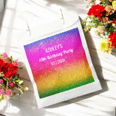 Rainbow Sparkle Pink Yellow Green Fevor Bags Geschenktütchen