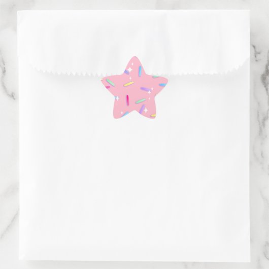 Rainbow Sparkle Star Sprinkler Stickers (Tasche)