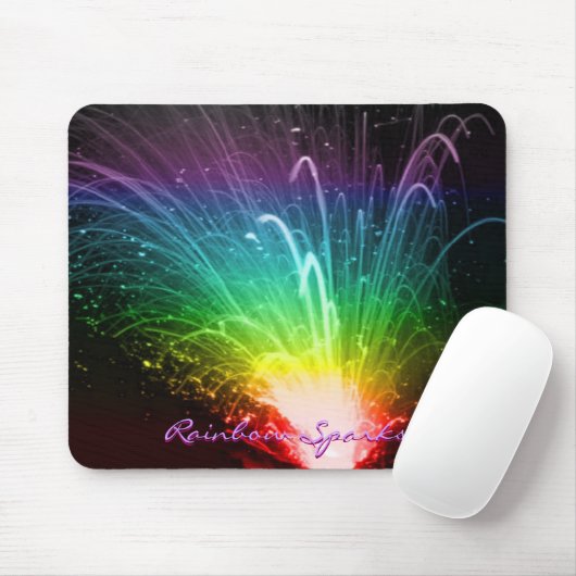 Rainbow Sparks Mousepad (Mit Mouse)