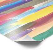 Rainbow Spectrum Abstrakt Art Print Fotodruck (Ecke)