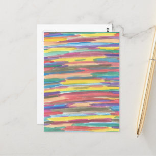 Rainbow Spectrum Abstrakt Art Print Postkarte