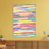 Rainbow Spectrum Art Abstrakt Canvas Print Leinwanddruck (Insitu (Wohnzimmer))