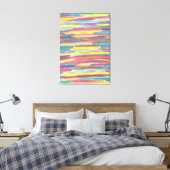 Rainbow Spectrum Art Abstrakt Canvas Print Leinwanddruck (Insitu (Schlafzimmer))