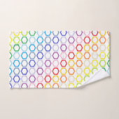 Rainbow-Spectrum-Außenbogen-Hexagons Badhandtuch Set (Handtuch)