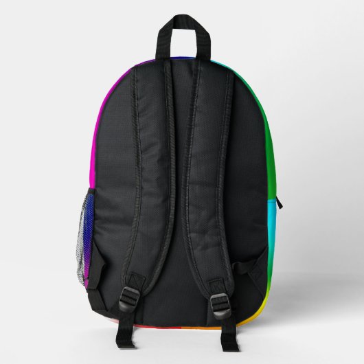 Rainbow Spectrum Bedruckter Rucksack (Rückseite)