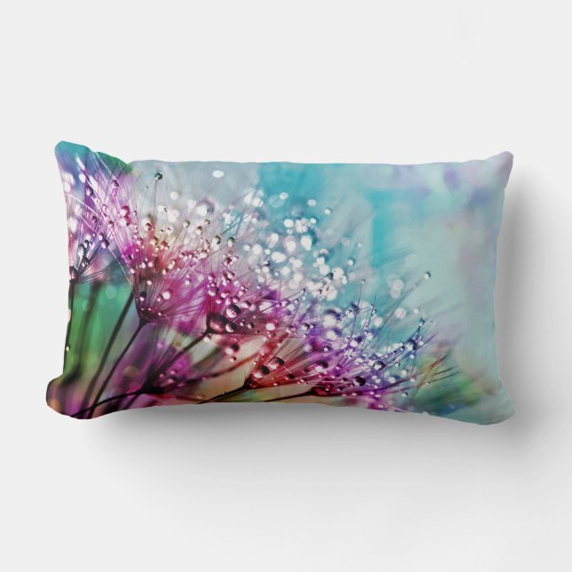 Rainbow Spectrum-Blume Lendenkissen (Vorderseite)