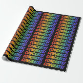Rainbow Spectrum Gradient "GLÜCKWUNSCHS"! Geschenkpapier (Ungerollt)