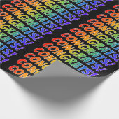 Rainbow Spectrum Gradient "GLÜCKWUNSCHS"! Geschenkpapier (Ecke)