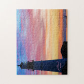Rainbow Spectrum Sunrise Portland Head Lighthouse Puzzle (Vertikal)