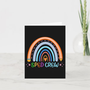 Rainbow Sped Crew Bildung Lehrer Byck T Karte