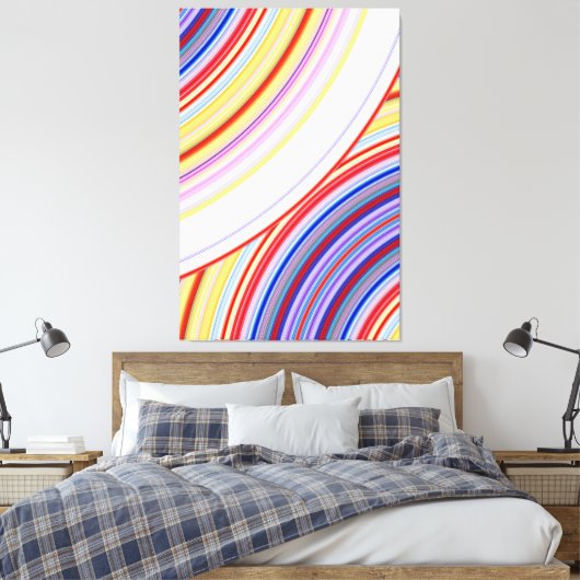 Rainbow Sphere Abstrakt Leinwanddruck (Insitu (Schlafzimmer))