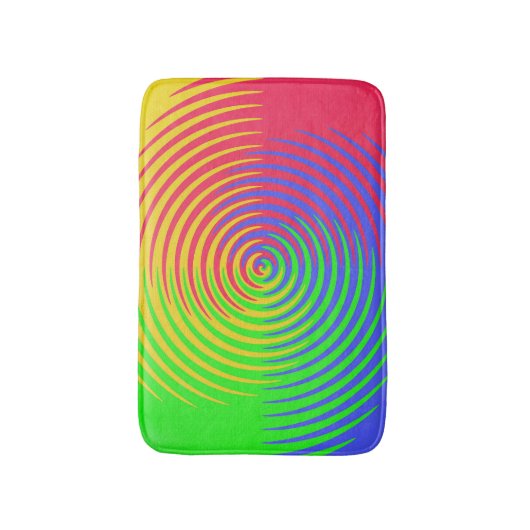 Rainbow Spiral Bath Matts Badematte (Vorderseite Vertikal)