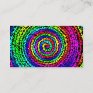 Rainbow Spiral Business Card Visitenkarte