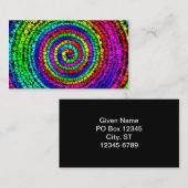 Rainbow Spiral Business Card Visitenkarte (Vorne/Hinten)