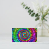 Rainbow Spiral Business Card Visitenkarte (Stehend Vorderseite)