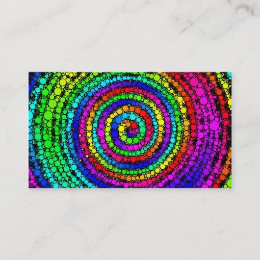 Rainbow Spiral Business Card Visitenkarte (Vorderseite)