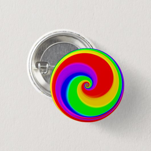 Rainbow Spiral Button (Vorne & Hinten)